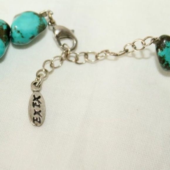 EXEX Claudia Agudelo Turquoise Sterling Silver Statement Necklace - Picture 13 of 16